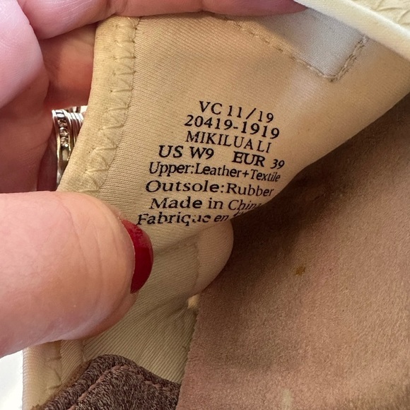 Olukai Casual Slip On Mikiluali Comfort Sneakers in Ivory/Tan/Rose Sz 9US - Picture 11 of 11